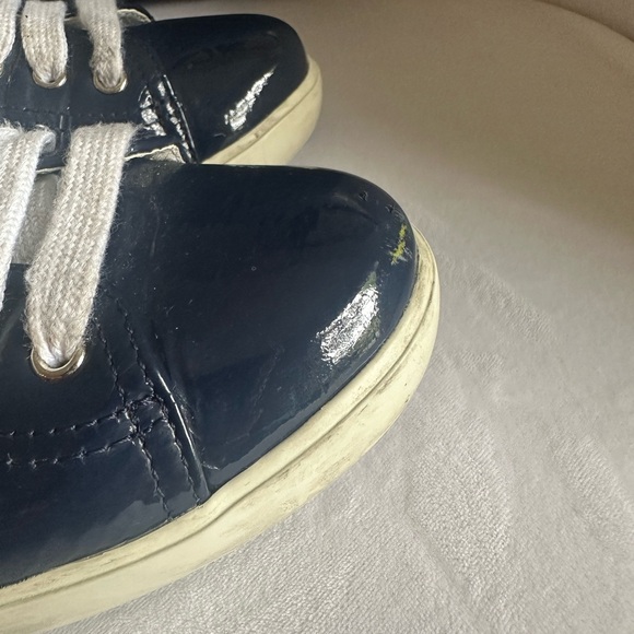 Prada Navy and Cream Sneakers - Picture 9 of 14